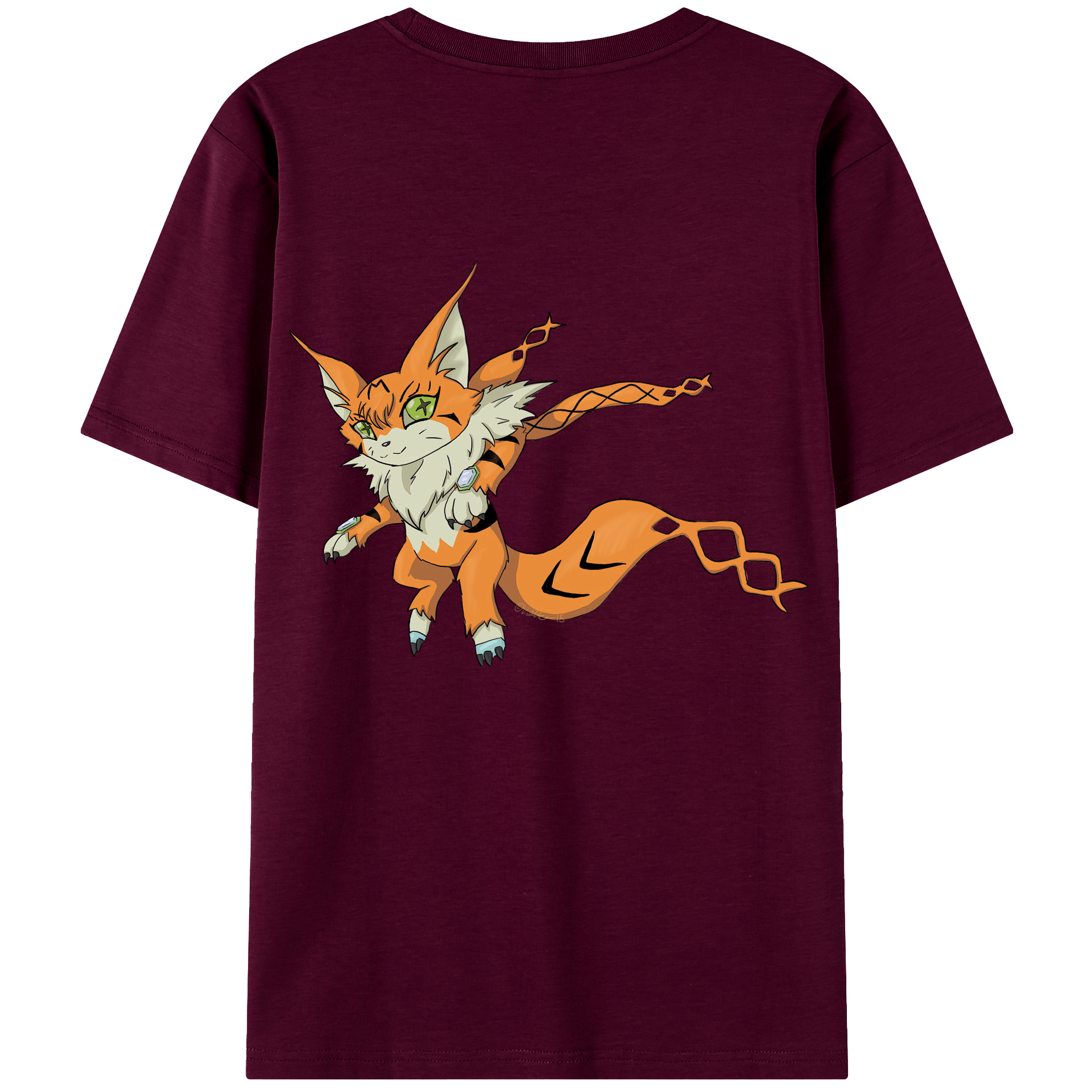 （画像用） Digimon デジタルモンスター/デジモン レディース半袖Tシャツ(バックプリント)